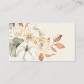 Little Pumpkin Autumn Diaper Raffle Baby shower Informatiekaartje (Achterkant)