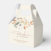 Little Pumpkin Autumn Floral Baby shower Bedankdoosjes (Voorkant Zijde)