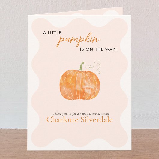 Little Pumpkin Autumn Herfst Baby shower