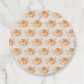 Little Pumpkin Autumn Herfst Baby shower Bedankjes Labels (Achterkant)