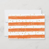 Little Pumpkin Autumn Herfst Baby shower Bedankkaart (Achterkant)