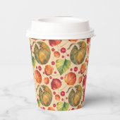 Little Pumpkin Autumn Herfst Baby shower Papieren Bekers (Achterkant)