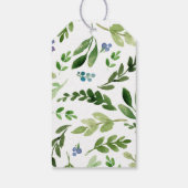 Little Pumpkin Autumn Herfst Bedankt Greenery Cadeaulabel (Achterkant)