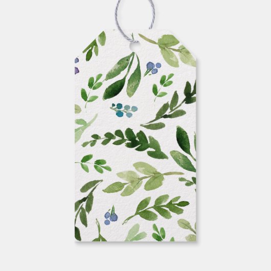 Little Pumpkin Autumn Herfst Bedankt Greenery Cadeaulabel (Achterkant)