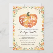 Little Pumpkin Autumn Herfst Neutral Baby shower Kaart (Voorkant)
