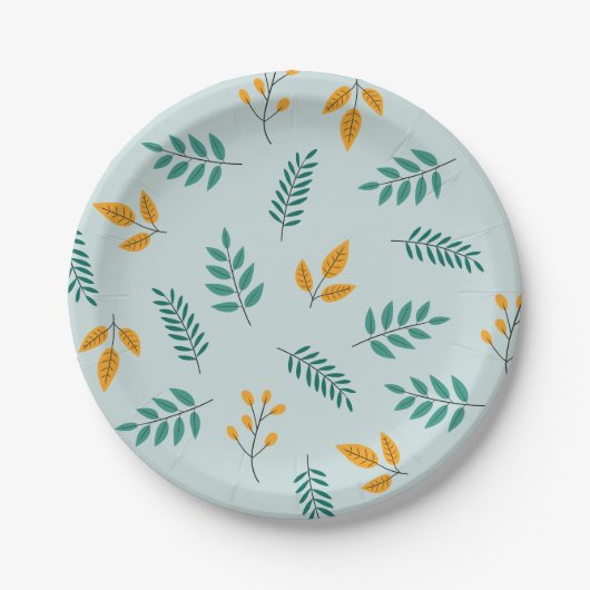 Little Pumpkin Autumn Herfst Verjaardag Papieren Bordje (Voorkant)