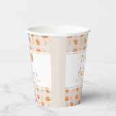 Little Pumpkin Autumn Leaf Herfst 2e verjaardag Papieren Bekers (Rechts)