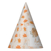 Little Pumpkin Autumn Leaf Herfst Eerste 1e verjaa Feesthoedjes (Links)