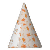 Little Pumpkin Autumn Leaf Herfst Eerste 1e verjaa Feesthoedjes (Rechts)