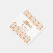 Little Pumpkin Autumn Leaf Herfst Eerste 1e verjaa Servet (Hoek)