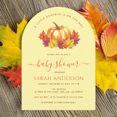 Little Pumpkin Autumn Leaves Herfst Baby shower Kaart