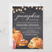 Little Pumpkin Autumn Picnic Baby shower Kaart (Voorkant)