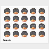 Little Pumpkin Autumn Picnic Baby Shower Ronde Sticker (Vel)