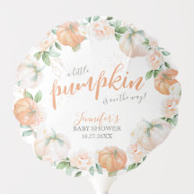 Little Pumpkin Autumn Waterverf Gold Baby shower