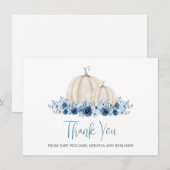 Little Pumpkin Baby Boy Baby shower Dank u (Voorkant / Achterkant)