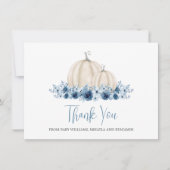 Little Pumpkin Baby Boy Baby shower Dank u (Voorkant)