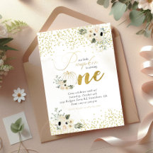 Little Pumpkin Baby Girl Eerste Verjaardag