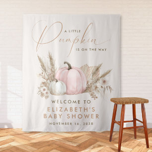Little Pumpkin Baby Girl Shower Welkom Wandkleed