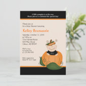 Little Pumpkin Baby shower 5x7 Invitation Kaart (Staand voorkant)