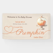 Little Pumpkin Baby Shower – Autumn Elegance Spandoek (Horizontaal)