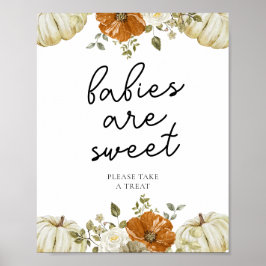 Little Pumpkin Baby shower Baby's zijn lief Poster