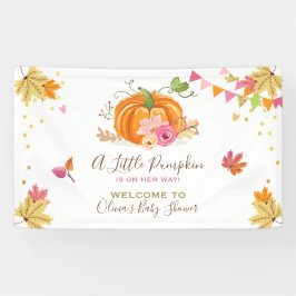 Little Pumpkin Baby shower Banner Herfst Autumn Gi