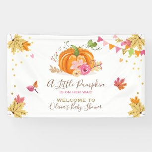 Little Pumpkin Baby shower Banner Herfst Autumn Gi