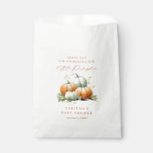 Little Pumpkin Baby shower Bedankt Bedankzakje (Voorkant)