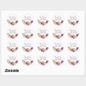 Little Pumpkin Baby shower Bedankt Ronde Sticker (Vel)