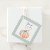 Little Pumpkin Baby shower Bedankt voor je komst Bedankjes Labels (In situ)