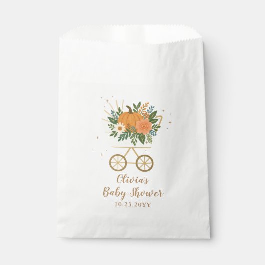 Little Pumpkin Baby Shower Bedankzakje (Voorkant)