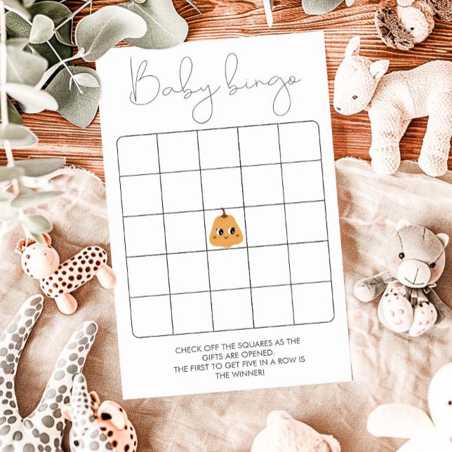 Little Pumpkin Baby shower Bingo spel (Creator heeft geüpload)