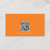 Little Pumpkin Baby shower Boeken voor Baby QR Cod Informatiekaartje (Achterkant)