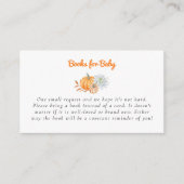 Little Pumpkin Baby shower Boeken voor Baby QR Cod Informatiekaartje (Voorkant)