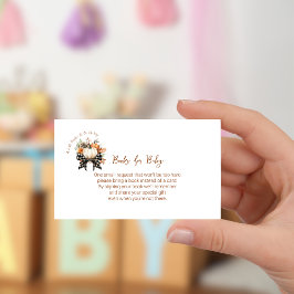 Little Pumpkin Baby shower Boeken voor Baby Ticket Informatiekaartje