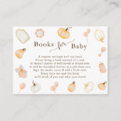 Little Pumpkin Baby shower Books for Baby Informatiekaartje (Voorkant)