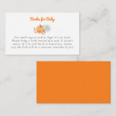 Little Pumpkin Baby shower Books for Baby Informatiekaartje (Voorkant / Achterkant)