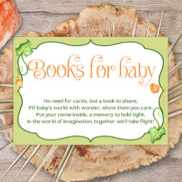 Little Pumpkin Baby shower Books for Baby Informatiekaartje