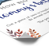 Little Pumpkin Baby shower buik spel teken Poster (Hoek)