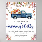 Little Pumpkin Baby shower buik spel teken Poster (Voorkant)