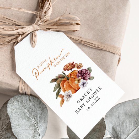 Little Pumpkin Baby Shower Cadeaulabel