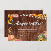 Little Pumpkin Baby shower Diaper Raffle Kaart (Voorkant / Achterkant)