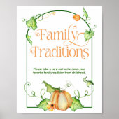 Little Pumpkin Baby shower familie tradities spel Poster (Voorkant)