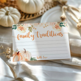 Little Pumpkin Baby shower Familietradities Kaart