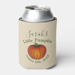 Little Pumpkin Baby shower Favor Sinaasappel Oktob Blikjeskoeler