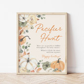 Little Pumpkin Baby shower fopspeen jacht spel tek Poster