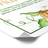 Little Pumpkin Baby shower fopspeen jacht spel tek Poster (Hoek)