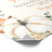 Little Pumpkin Baby shower fopspeen jacht spel tek Poster (Hoek)