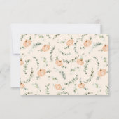 Little Pumpkin Baby shower Foto Bedankkaart (Achterkant)