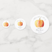 Little Pumpkin Baby shower Foto Confetti (Voorkanten)